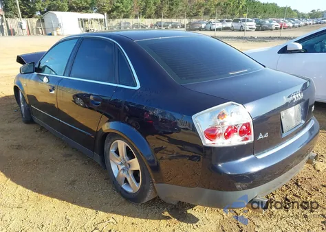 2002 Audi A4 3.0 Quattro из США, поврежденный, VIN WAULT68E82A310740